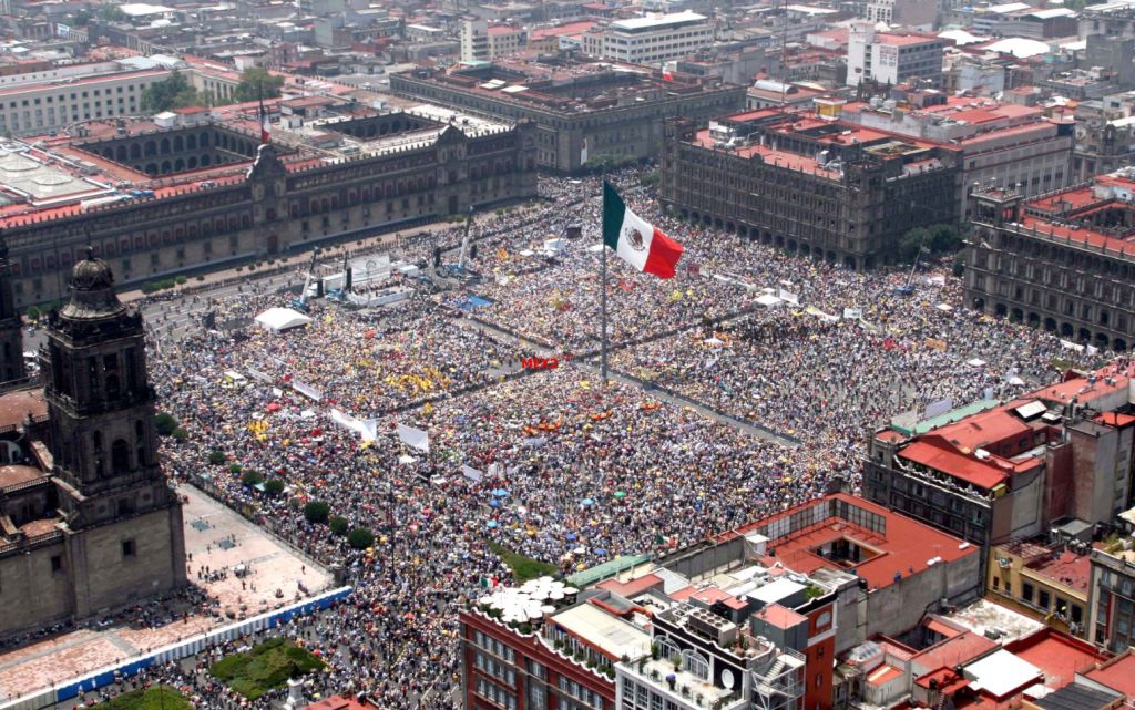 Mexico City's Zócalo is one of the largest public squares in the world